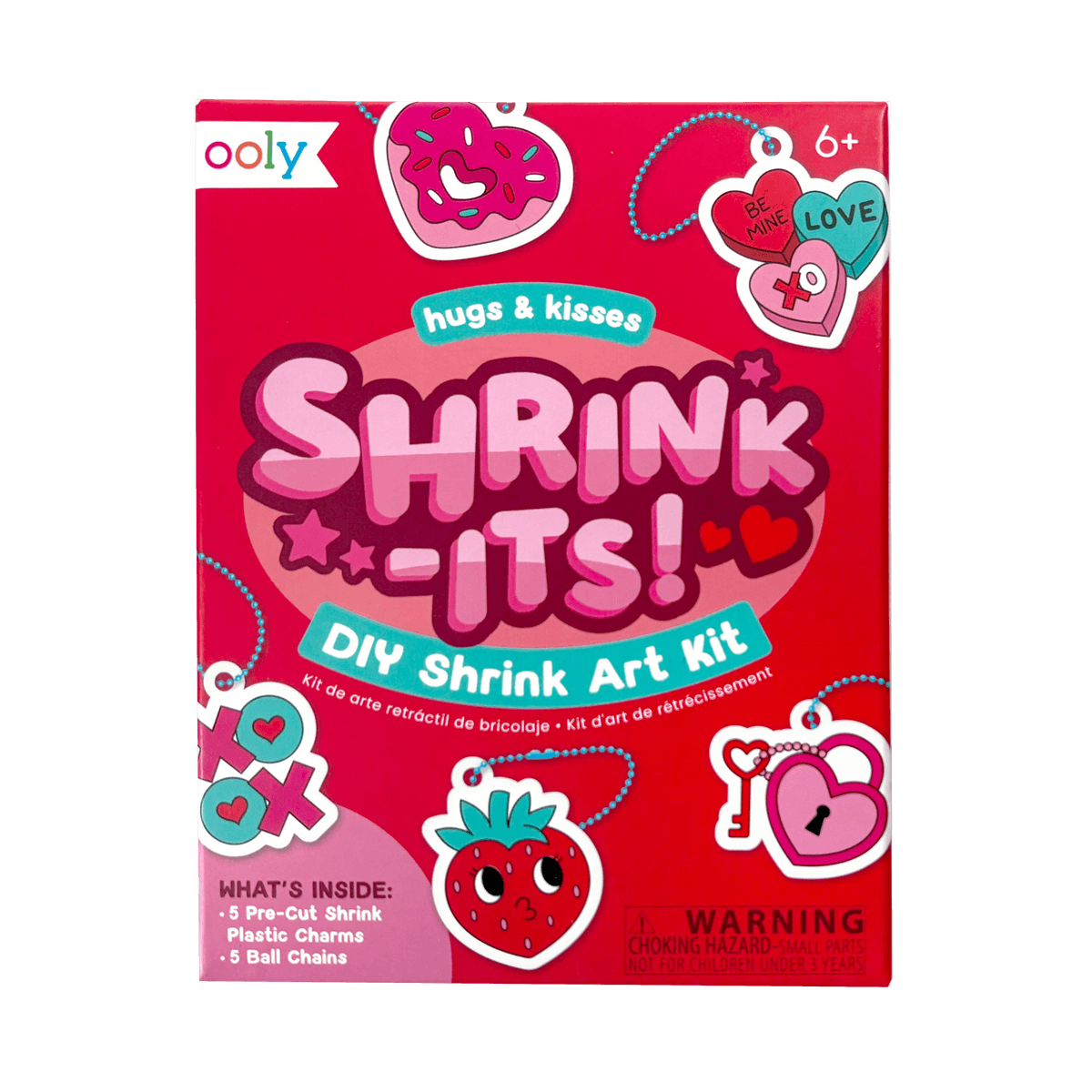 OOLY - Mini Shrink-Its! D.I.Y. Shrink Art Kit – Hugs & Kisses