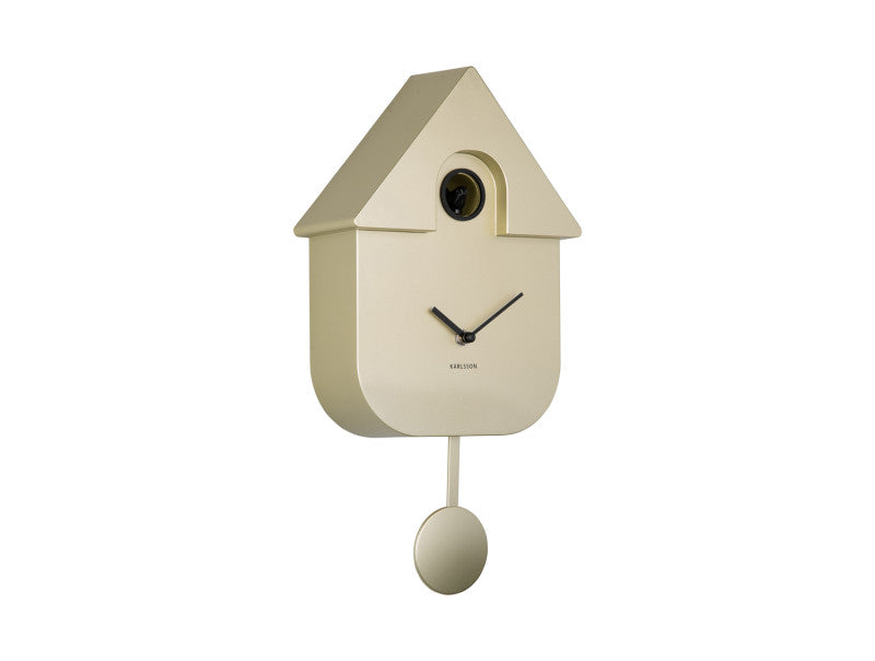 KARLSSON - Wall Clock Modern Cuckoo Metallic - Gold