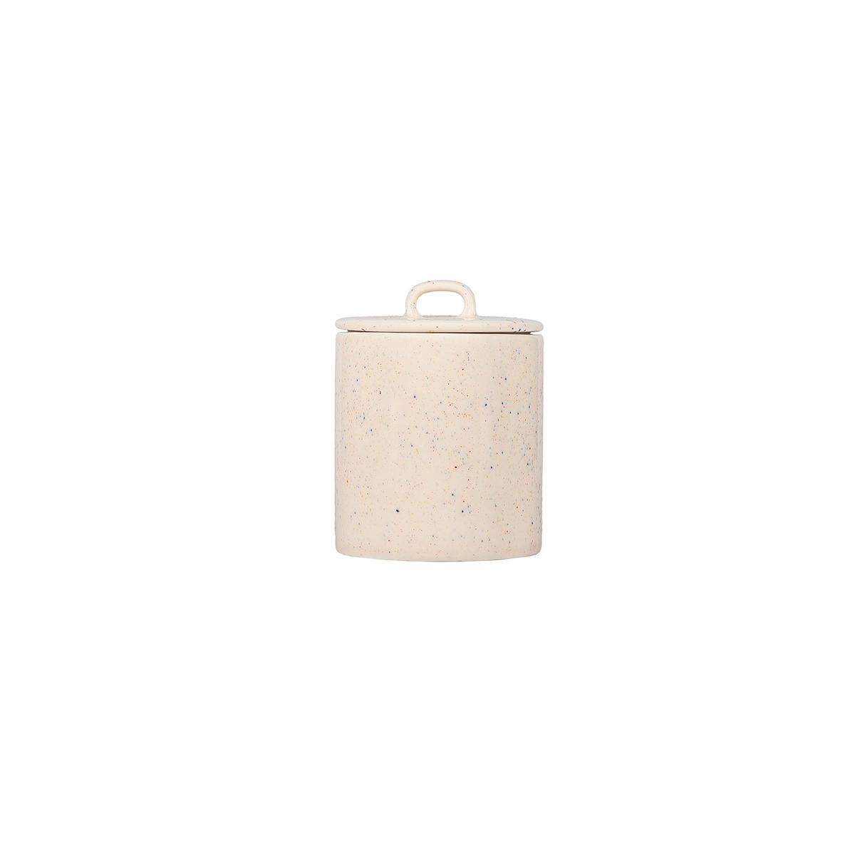 ONA - Voorraadpot met deksel beige Fika - 11xH14,5cm