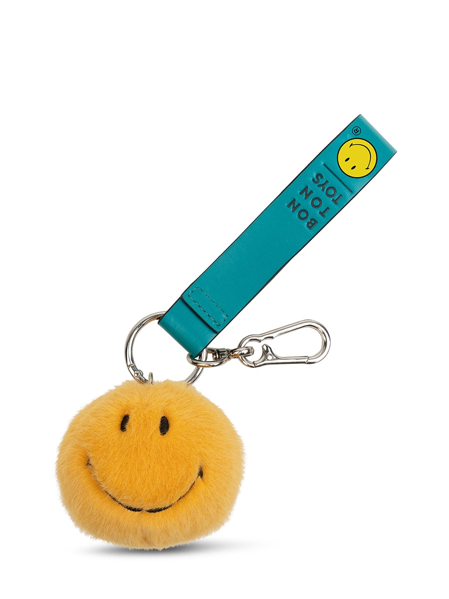 BON TON TOYS - Smiley ECO Fuzzy Bag Charm Yellow - 7 cm