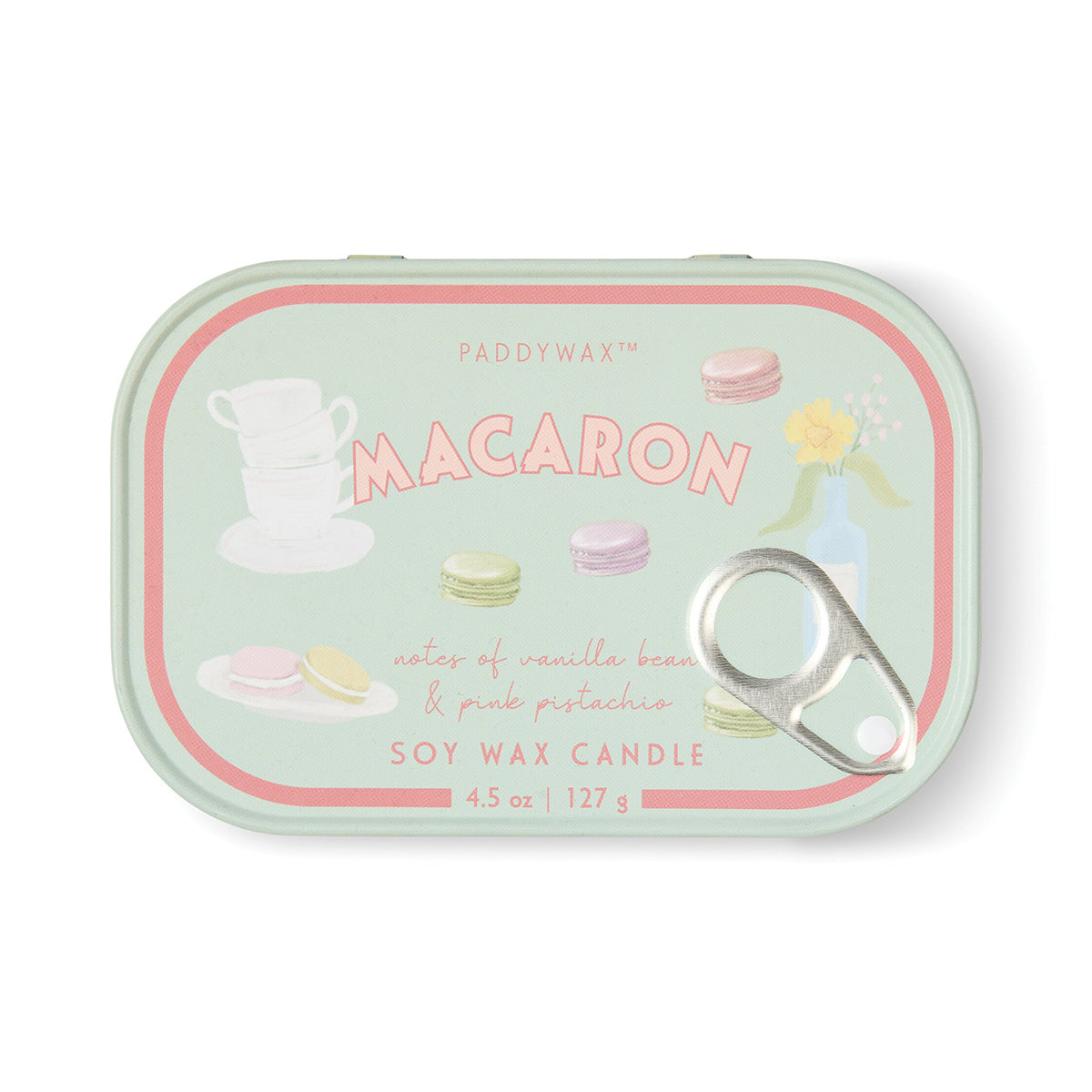 PADDYWAX - Bistro 4.5 oz Tin Candle - Macaron