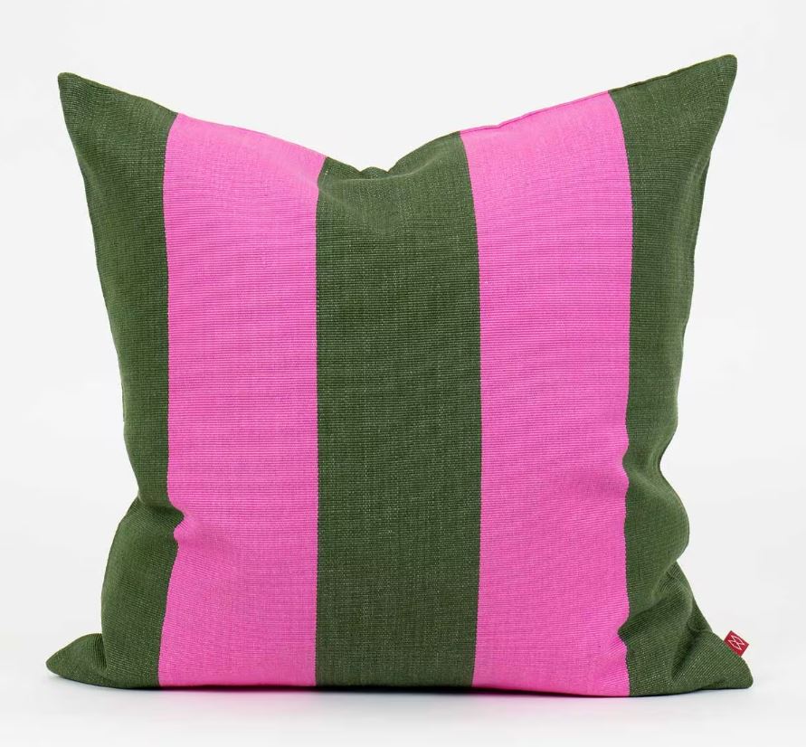 A WORLD OF CRAFT - Kussen FIFI inclusief vulling 50x50 cm - Green Pink