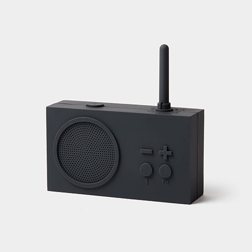 LEXON - TYKHO 3 FM radio – 3W Bluetooth® speaker - Dark grey