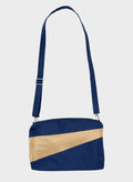 SUSAN BIJL - The New Bum Bag MEDIUM - Navy & Camel