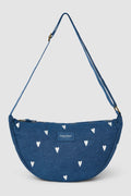STUDIO NOOS - Donkerblauwe Witte Hartjes Denim Fanny Pack