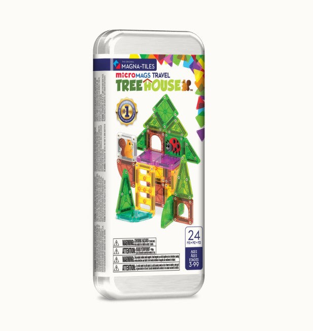 MAGNA TILES - microMAGS Treehouse 24-Piece Travel Set