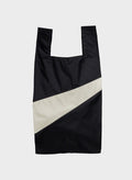 SUSAN BIJL - The New Shopping Bag LARGE - Black & Cloud