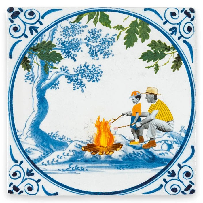 STORYTILES - 'Quality time at the campfire' Small