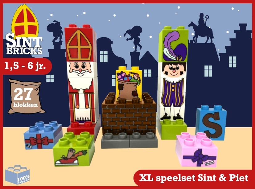 SINT BRICKS - XL speelset Sint & Piet