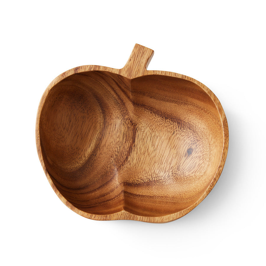 HK LIVING - Acacia apple bowl L