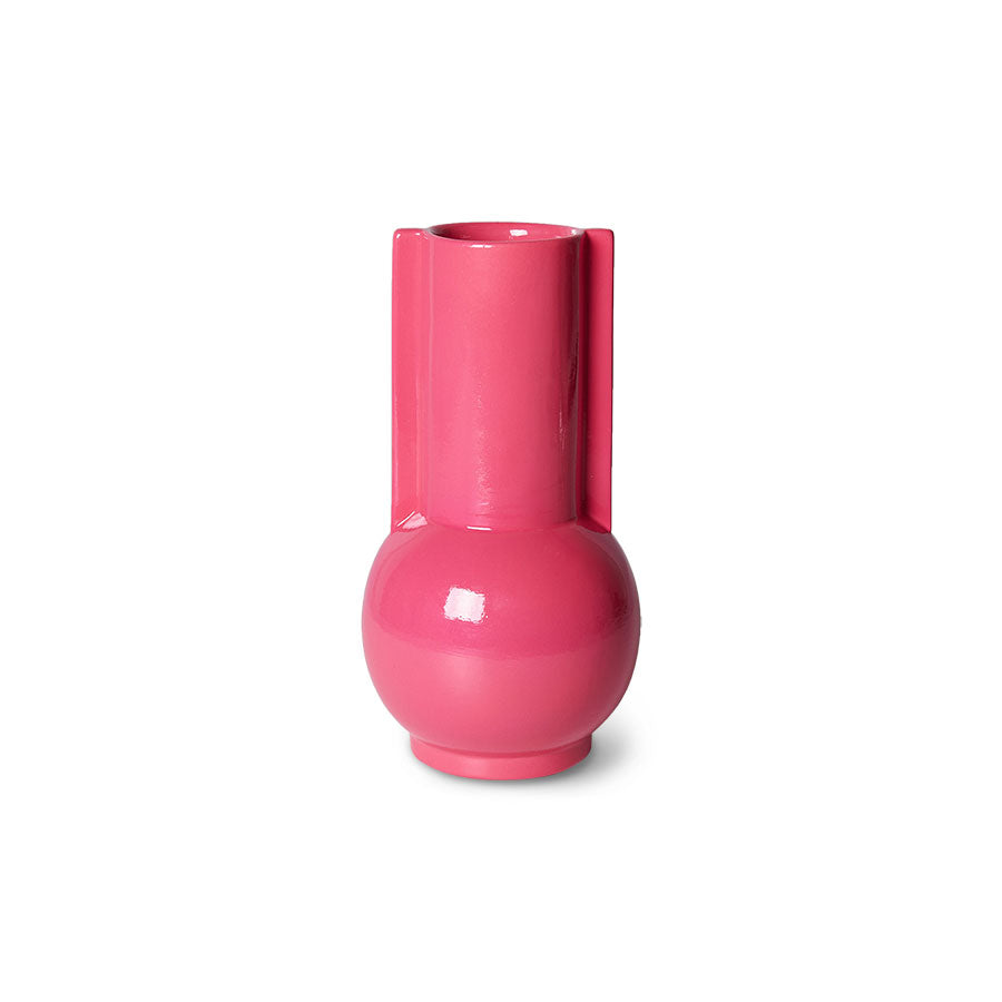 HK LIVING - Ceramic vase hot pink