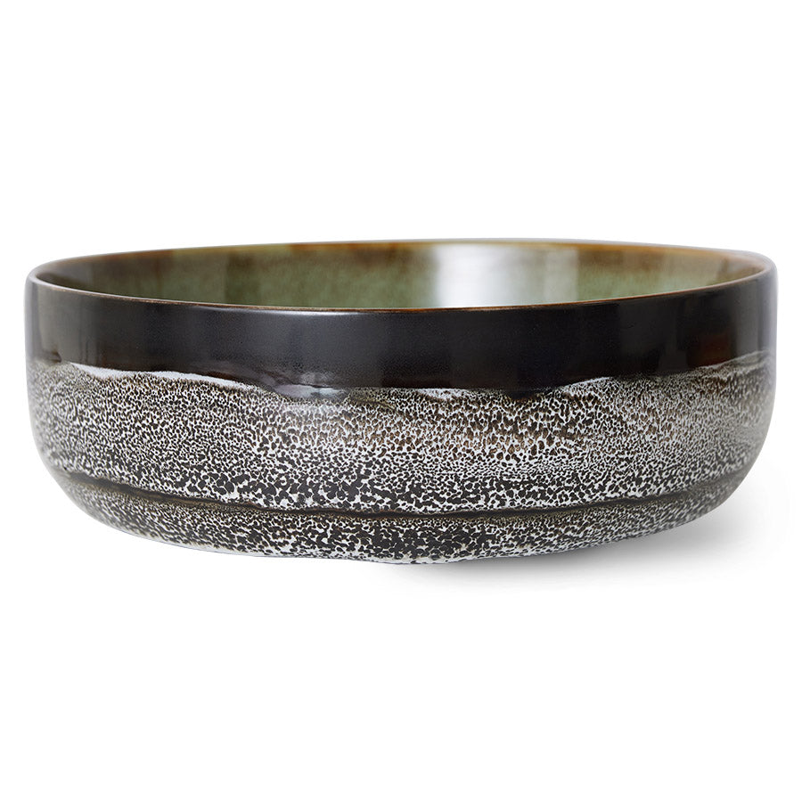 HK LIVING - 70s ceramics: salad bowl Rock on