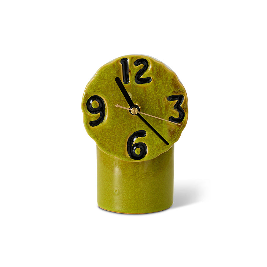 HK LIVING - Retro ceramic clock Olive