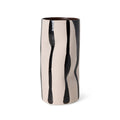 HK LIVING - Mono vase sand/black