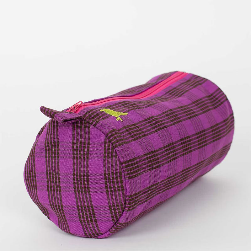A WORLD OF CRAFT - RUTA Toiletry bag - Lila/brown