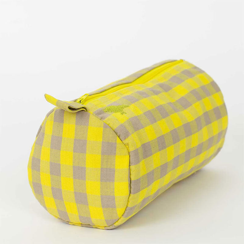 A WORLD OF CRAFT - RUTA Toiletry bag - Yellow/beige