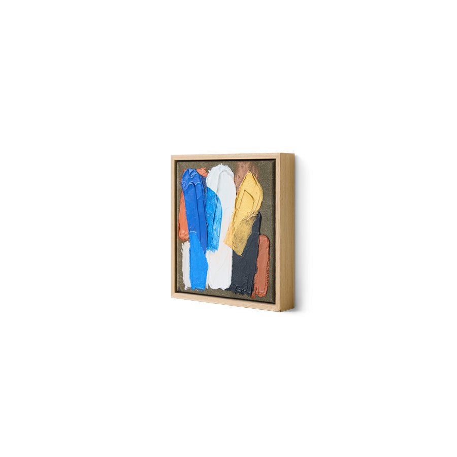HK LIVING - Framed artwork moonlight strokes, 18x20cm