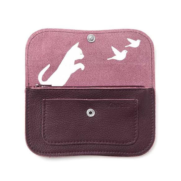 KEECIE - Portemonnee - Cat Chase Small - Aubergine
