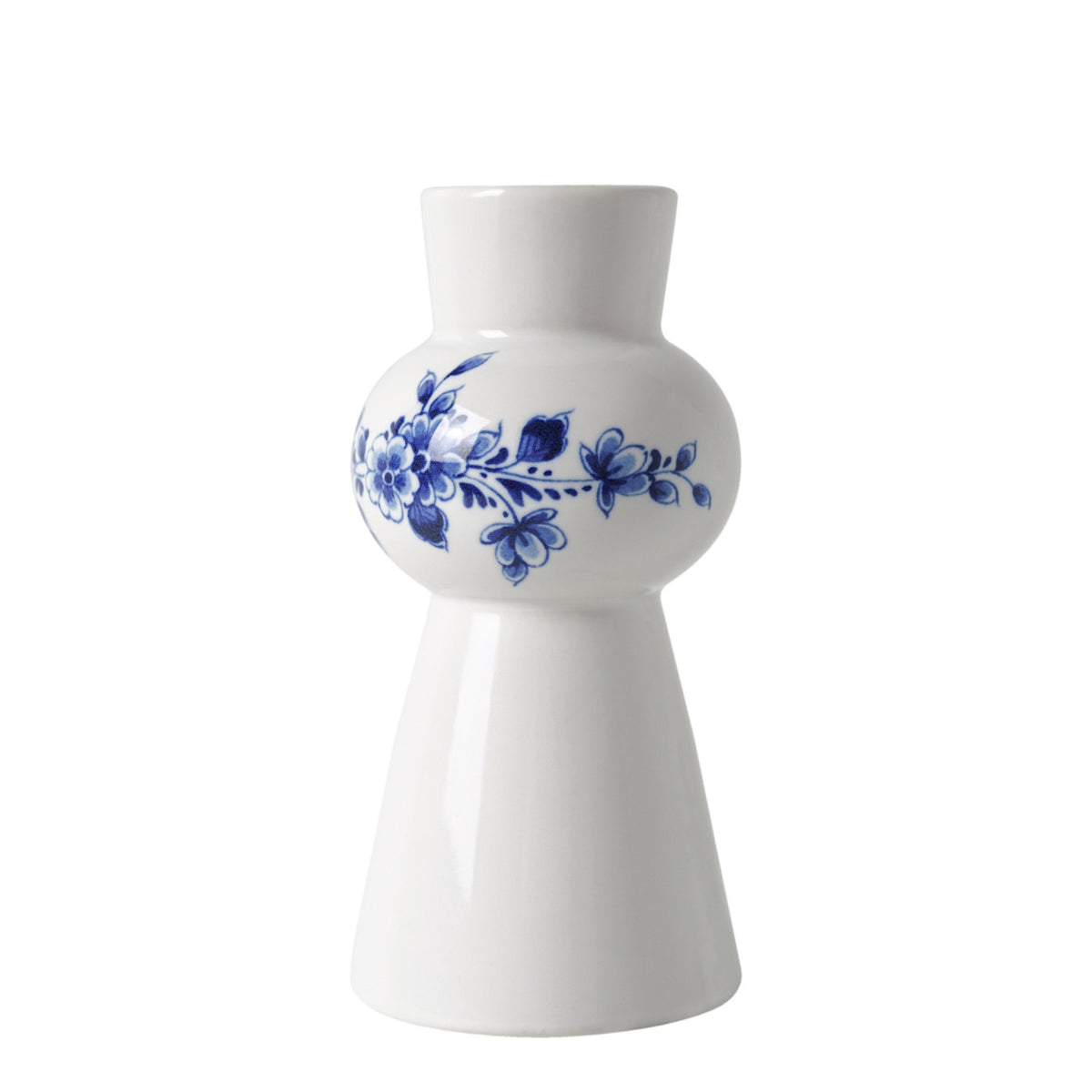 HEINEN DELFTSBLAUW - Kandelaar bol Bloem klein