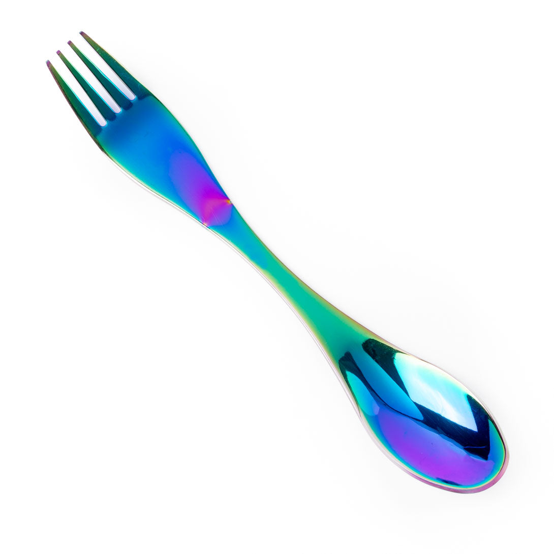 LEKKABOX - RVS Spork Rainbow - 19 cm