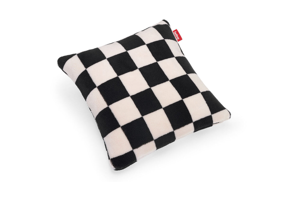 FATBOY - Square Pillow Teddy Sierkussen - Black Ecru