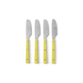 HK LIVING - 70s cutlery: butter knives lemon, set of 4