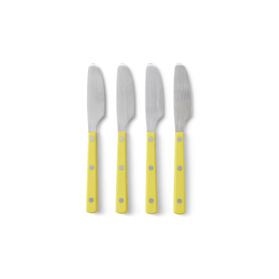 HK LIVING - 70s cutlery: butter knives lemon, set of 4