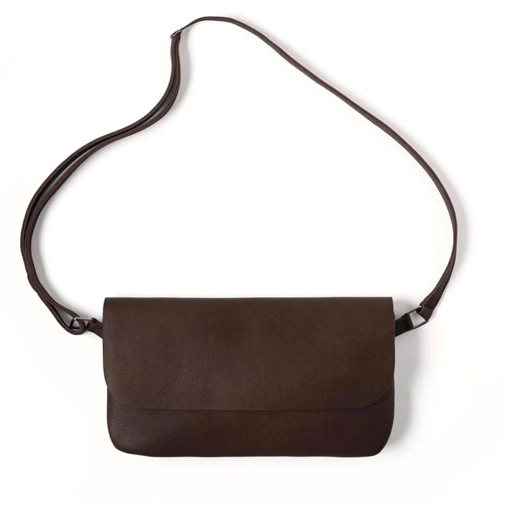 KEECIE - Tas - Double Up - Dark brown used look
