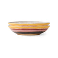 HK LIVING - 70s ceramics: curry bowls Hibiscus, set of 2