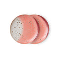 HK LIVING - 70s ceramics: dessert plates Lychee, set of 2