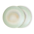 HK LIVING - 70s ceramics: dinner plates Palms, set of 2