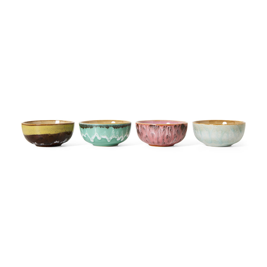 HK LIVING - 70s ceramics: XS bowls modernist, set of 4