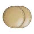 HK LIVING - 70s ceramics: dinner plates Grit, set of 2