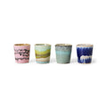 HK LIVING - 70s ceramics: egg cups Vibrance, set of 4