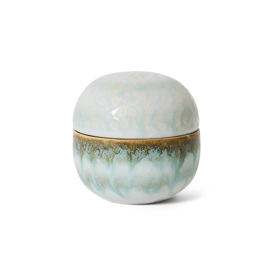 HK LIVING - 70s ceramics: sugar pot petal