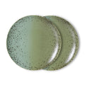 HK LIVING - 70s ceramics: dinner plate fleck, set of 2