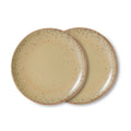 HK LIVING - 70s ceramics: side plate grit, set of 2