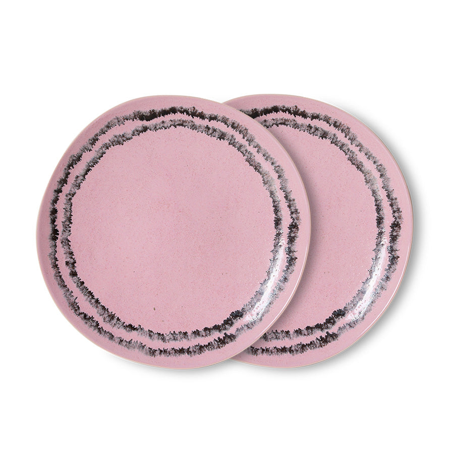 HK LIVING - 70s ceramics: side plate bubble, set of 2