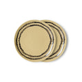HK LIVING - 70s ceramics: dessert plate vanilla, set of 2