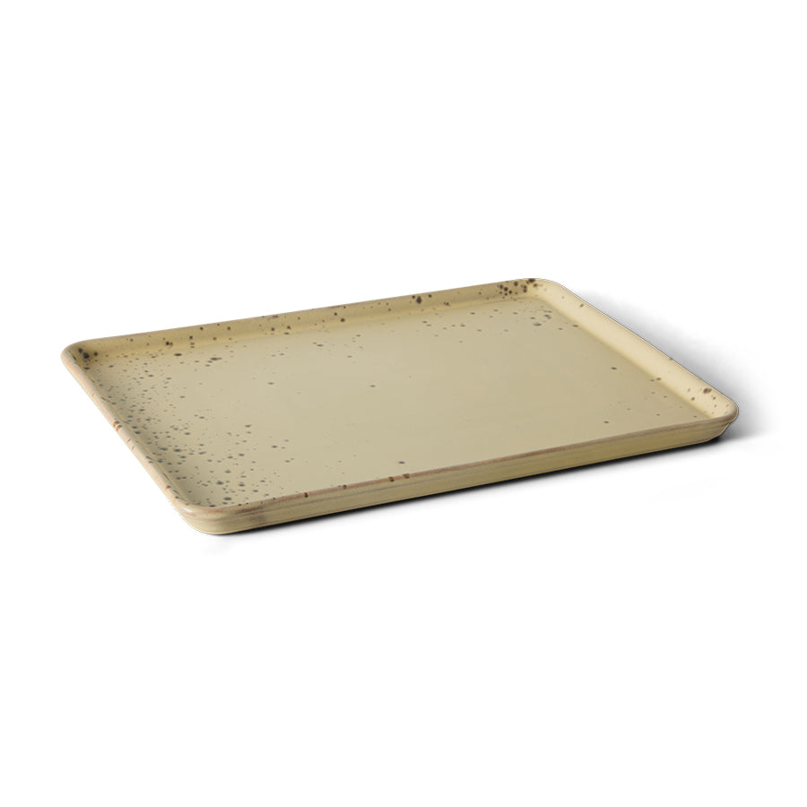 HK LIVING -70s ceramics: large tray Grit