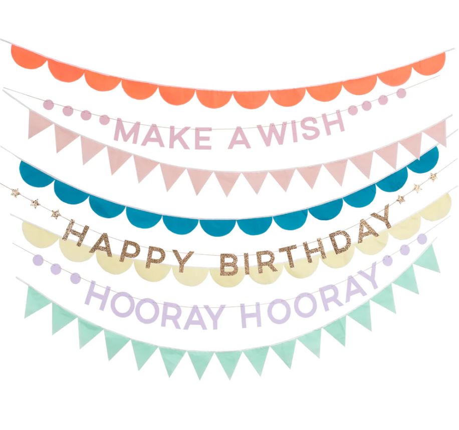 MERI MERI - Rainbow Birthday Garland