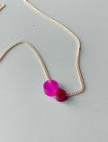 TURINA - Necklace MINI-Bordeaux Gold