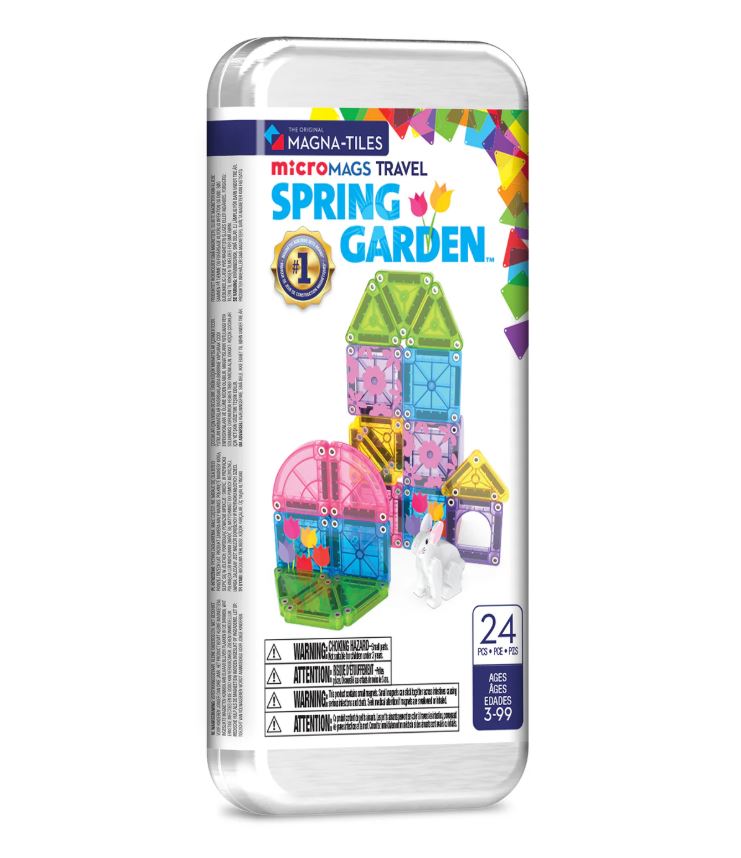 MAGNA TILES - Spring Garden microMAGS - 24 Piece Travel Set