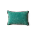 HK LIVING - Velvet cushion, deep sea 50x35cm