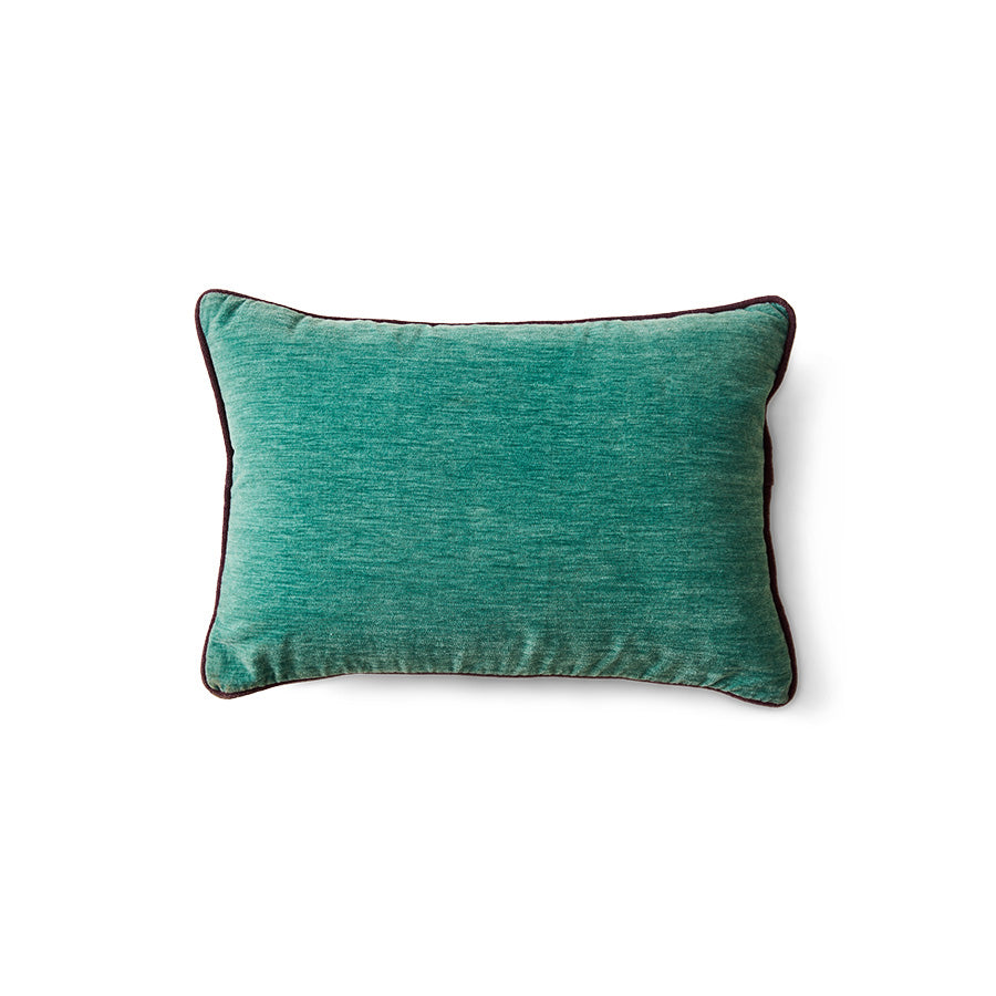 HK LIVING - Velvet cushion, deep sea 50x35cm