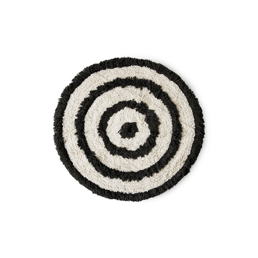 HK LIVING - Round bath mat monochrome, Ø80cm