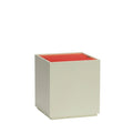 HÜBSCH - Vault Side Table/Storage Box Light green/Red