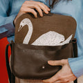 KEECIE - Tas - Wild Swan - Dark Brown Used Look