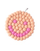 AVEVA DESIGN - Trivet Round SMILEY - Peach