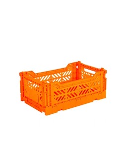 AYKASA - Folding crate Mini - Neon orange